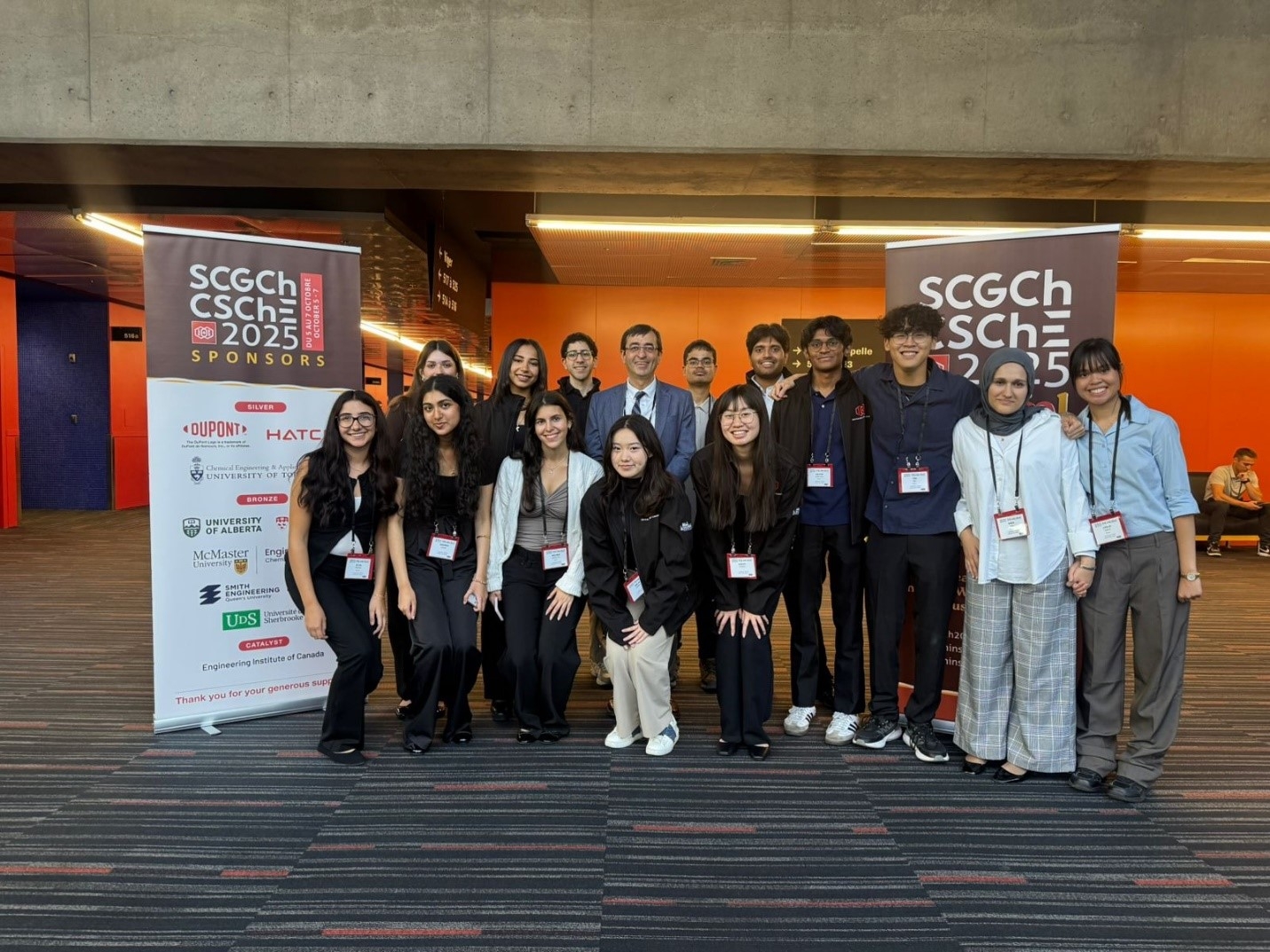 Delegates with Prof. Farnood